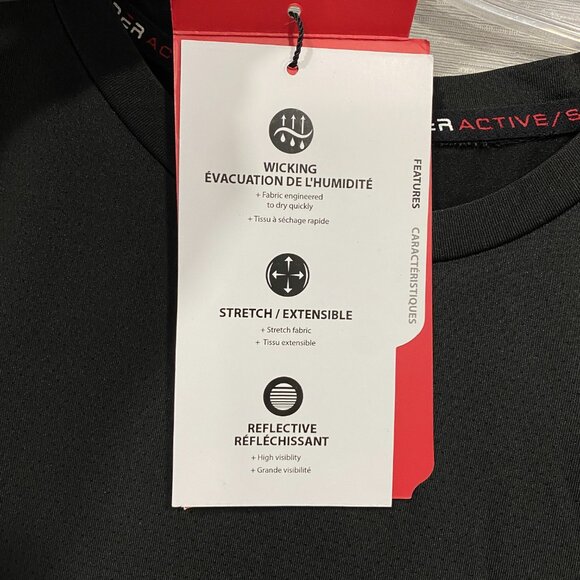 SPYDER Black T Shirt Mens Large Quick Dry Perforated Lightweight Short Sleeve - Picture 8 of 12